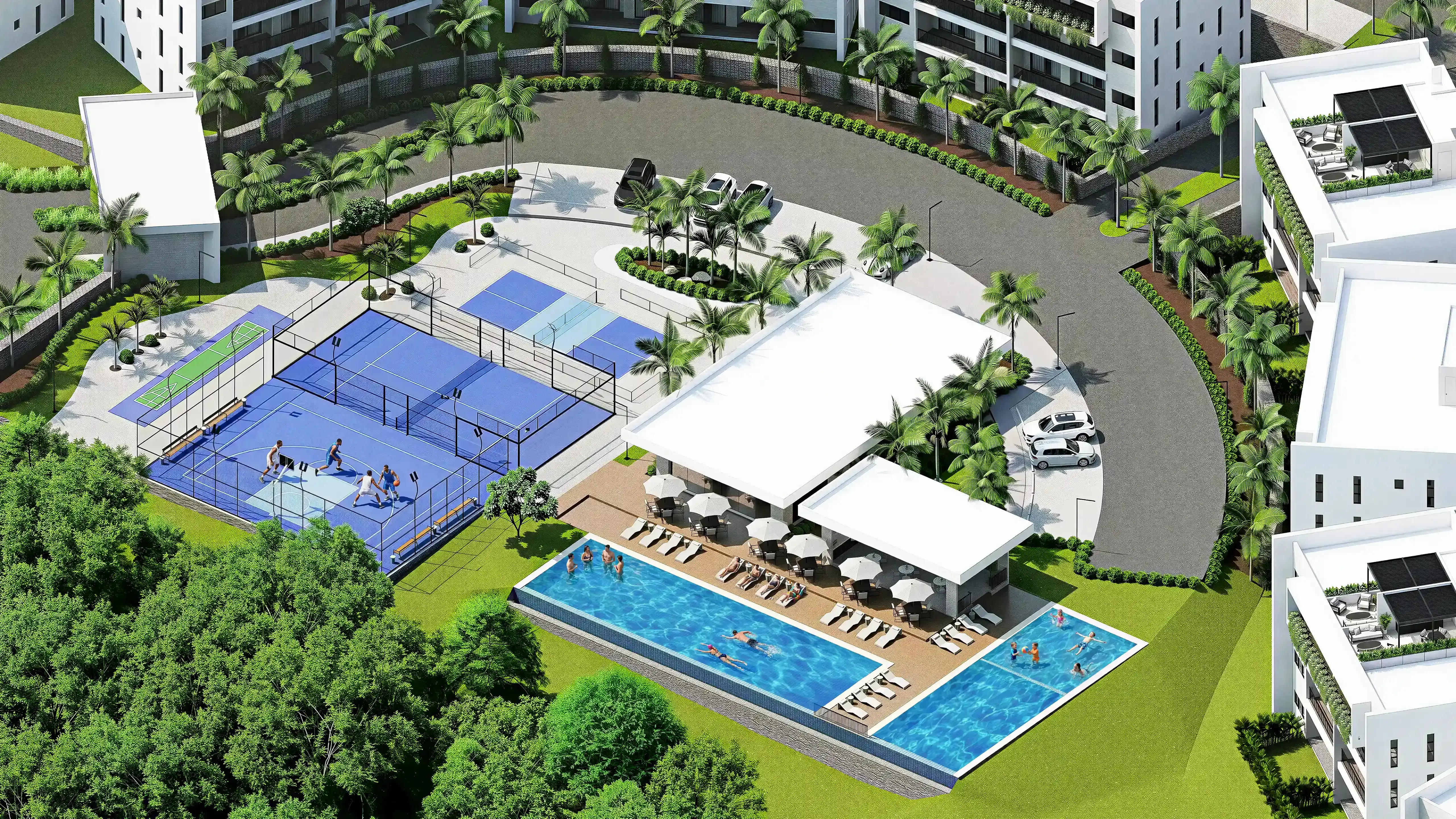 General view of Las Lomas Serenas amenities