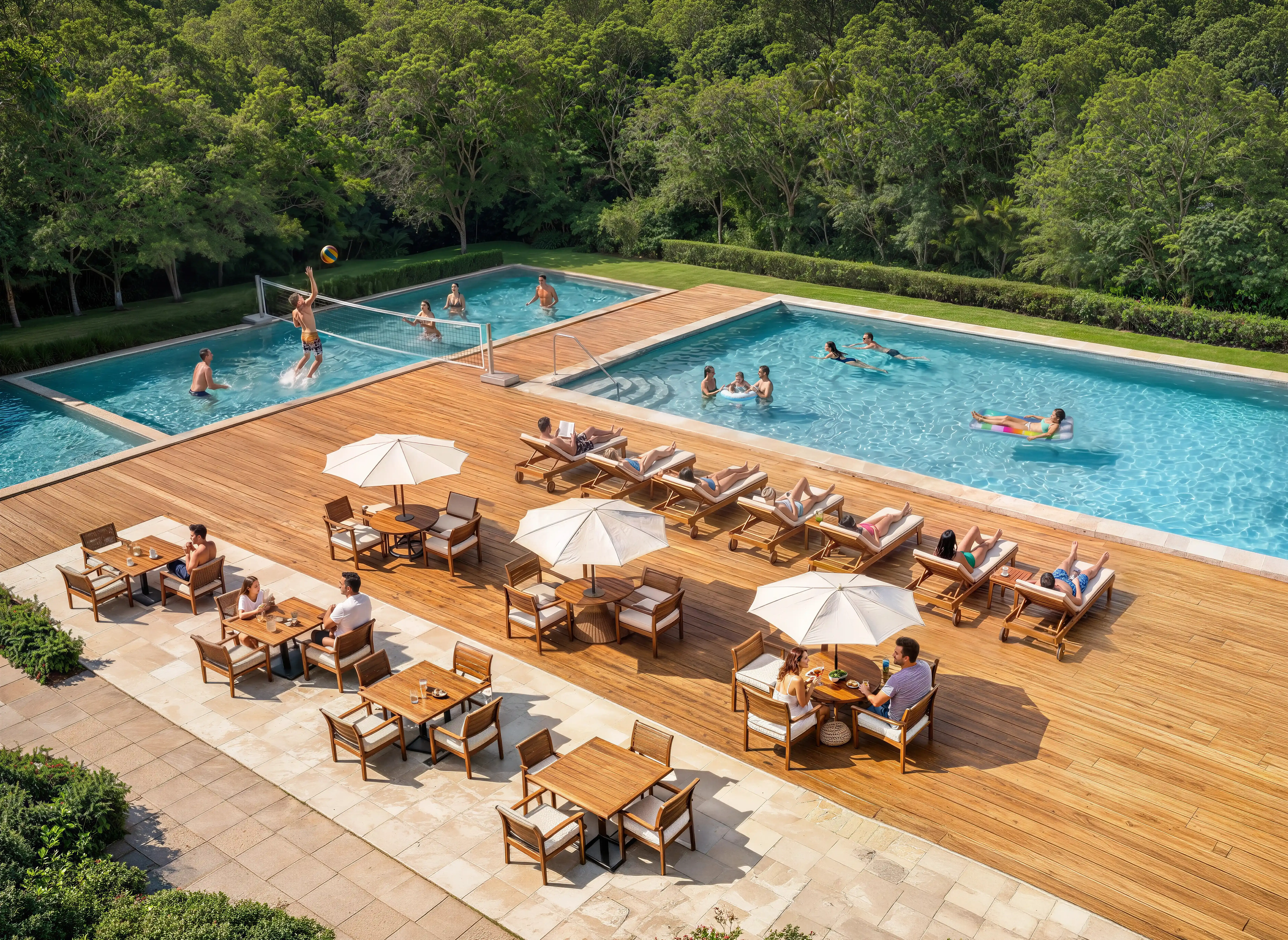 Swimming Pool Area at Vista Lomas